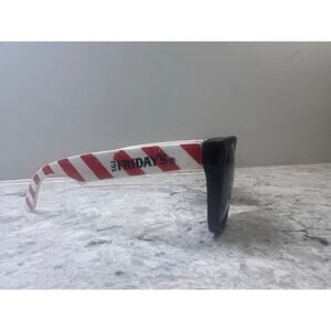 Vintage TGIF Friday's Sunglasses Red White Black Frames